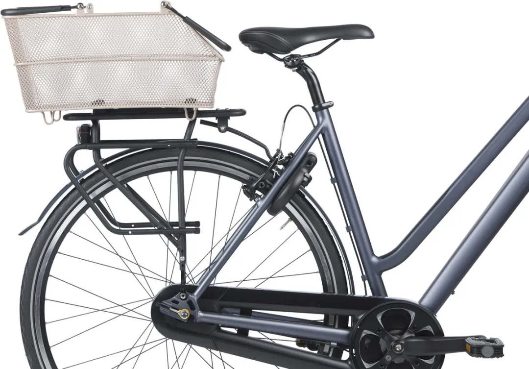 Basil Cento MIK Fietsmand - 39x24x13cm Nude Metallic