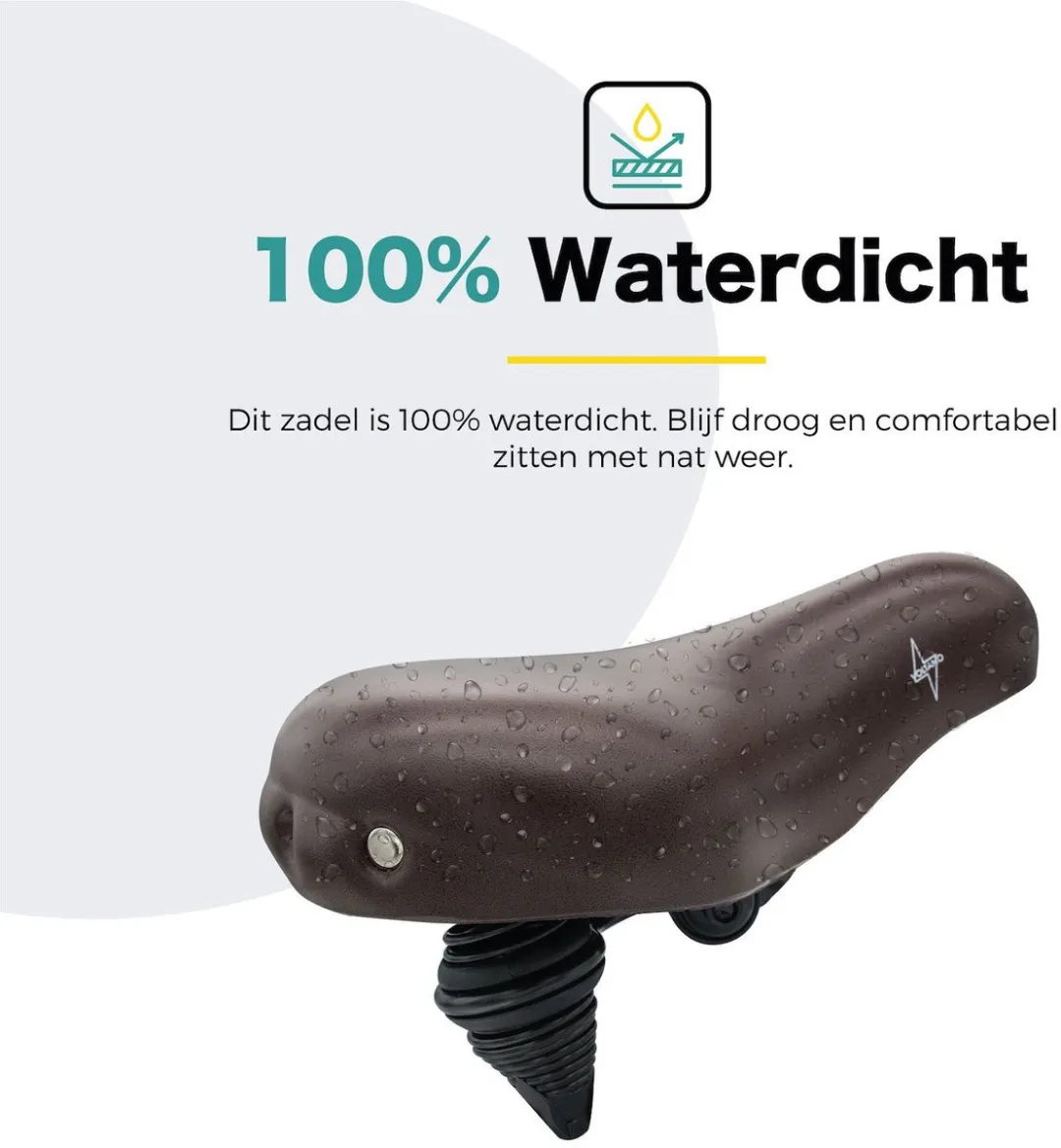 Voltano Drifter Fietszadel 2.0 - Donkerbruin