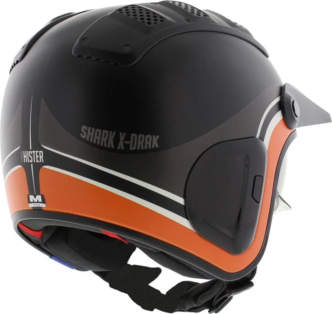 Shark X-Drak 2 Hister KAO Jethelm - XS - Mat Zwart