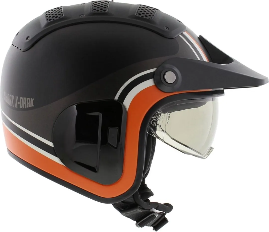 Shark X-Drak 2 Hister KAO Jethelm - XS - Mat Zwart