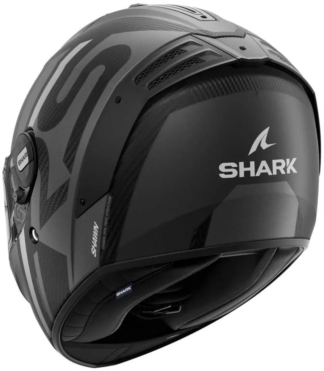 Shark Spartan RS Carbon Shawn Mat Carbon Helm - S - Antraciet