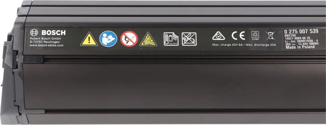 Bosch PowerTube 500 Fietsaccu - 483W - Framebevestiging