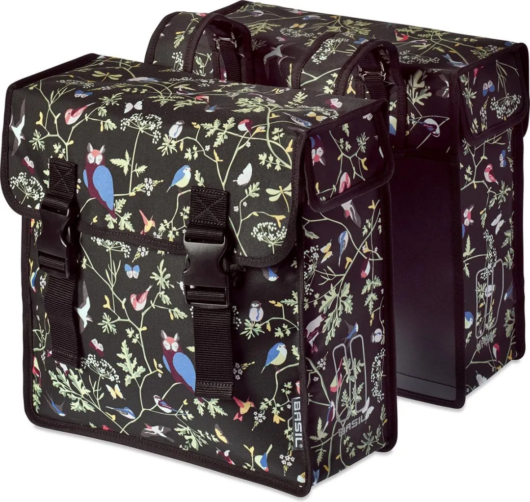 Basil Wanderlust Dubbele Fietstas 35L - Zwart