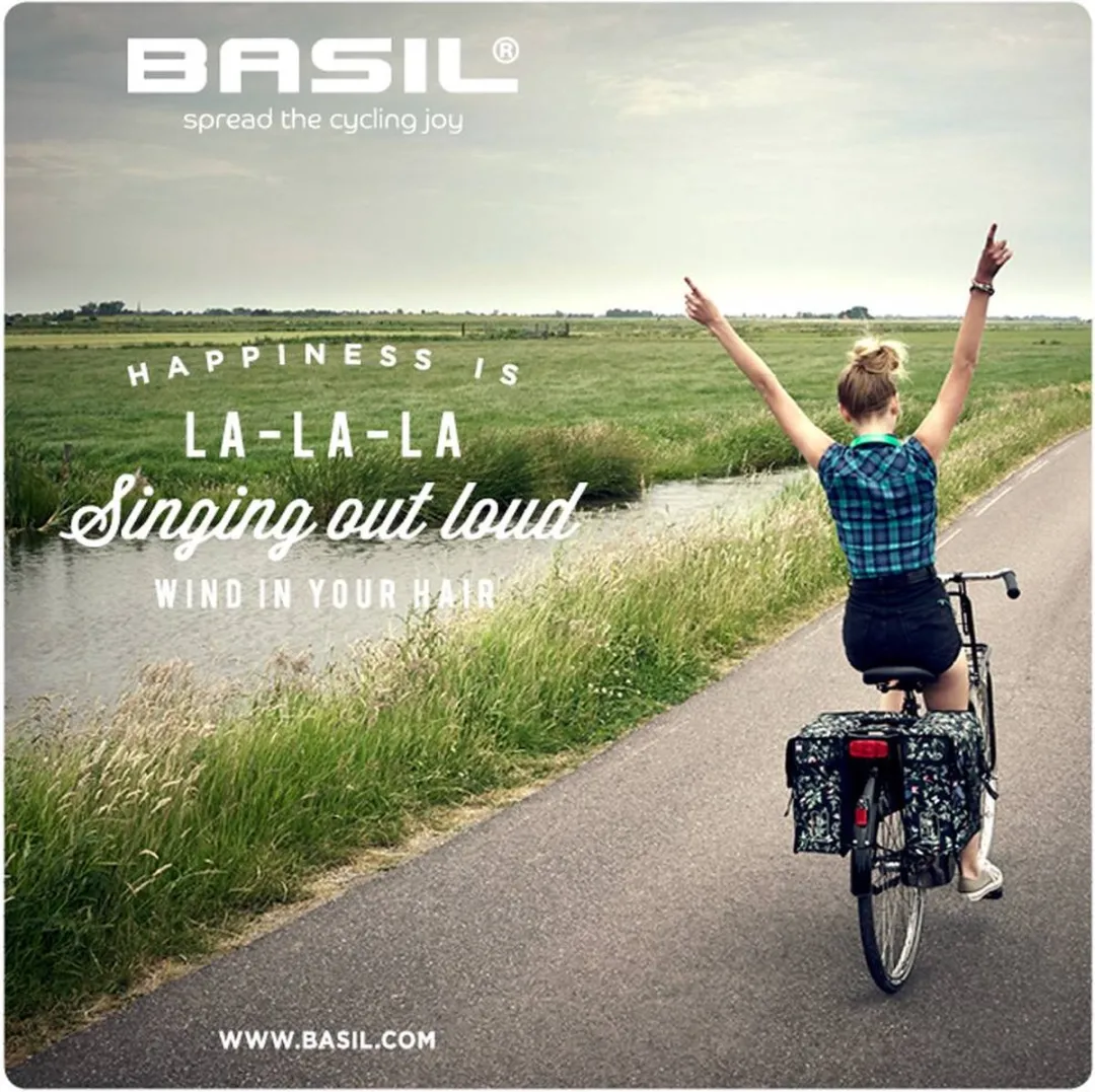 Basil Wanderlust Dubbele Fietstas 35L - Zwart