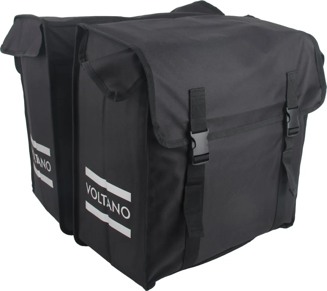 Voltano Dubbele Fietstas XXL 60L - Zwart