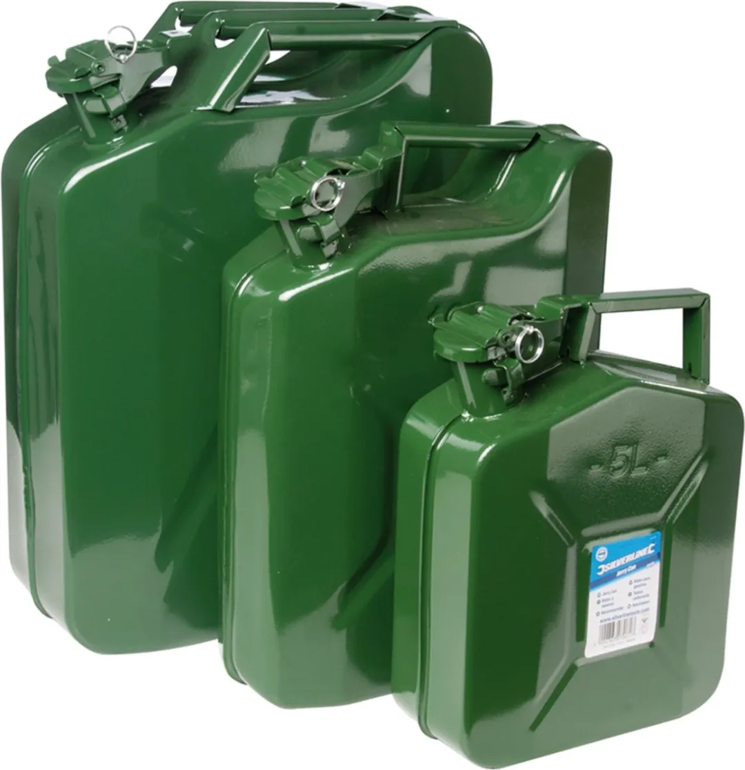 Silverline Metalen Jerrycan 10L - Groen