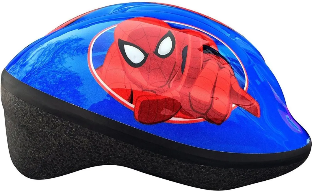 Marvel Spider-Man Fietshelm - 52-56cm - Blauw/Rood