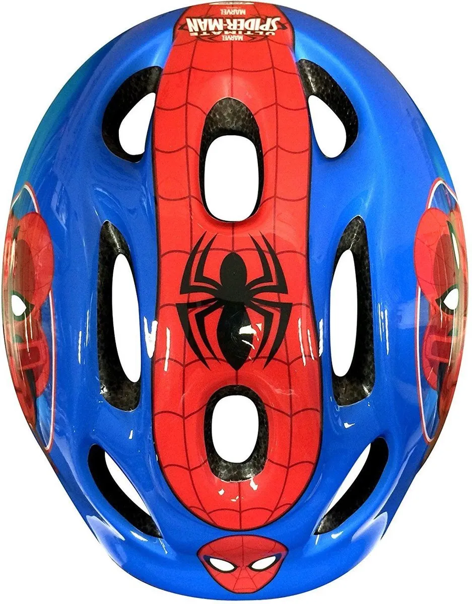 Marvel Spider-Man Fietshelm - 52-56cm - Blauw/Rood