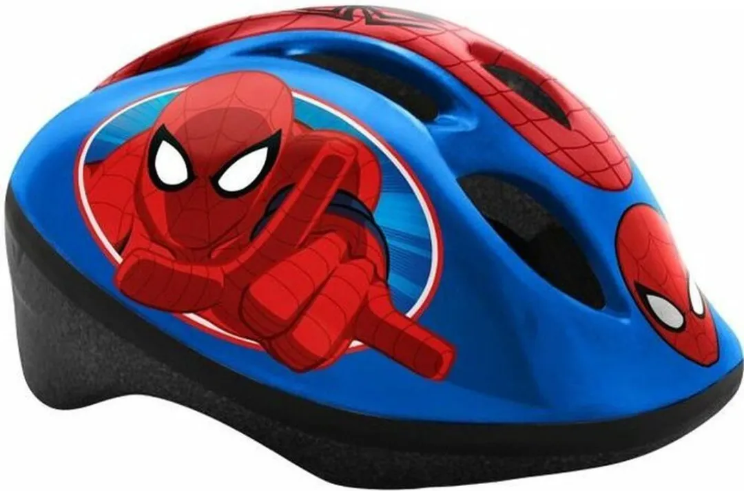Marvel Spider-Man Fietshelm - 52-56cm - Blauw/Rood
