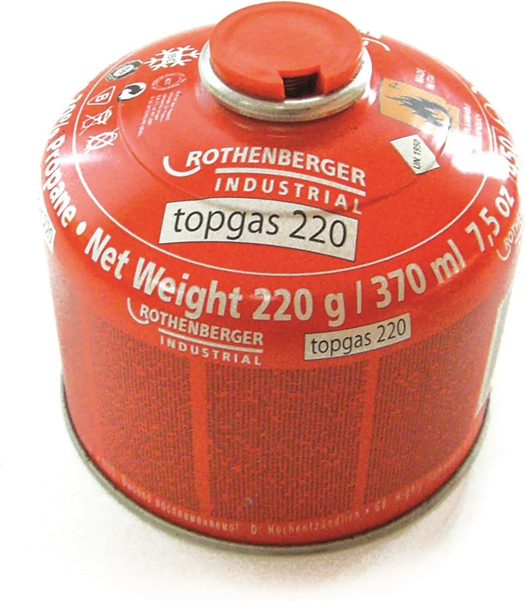 Rothenberger Campinggasfles 370ml - Rood