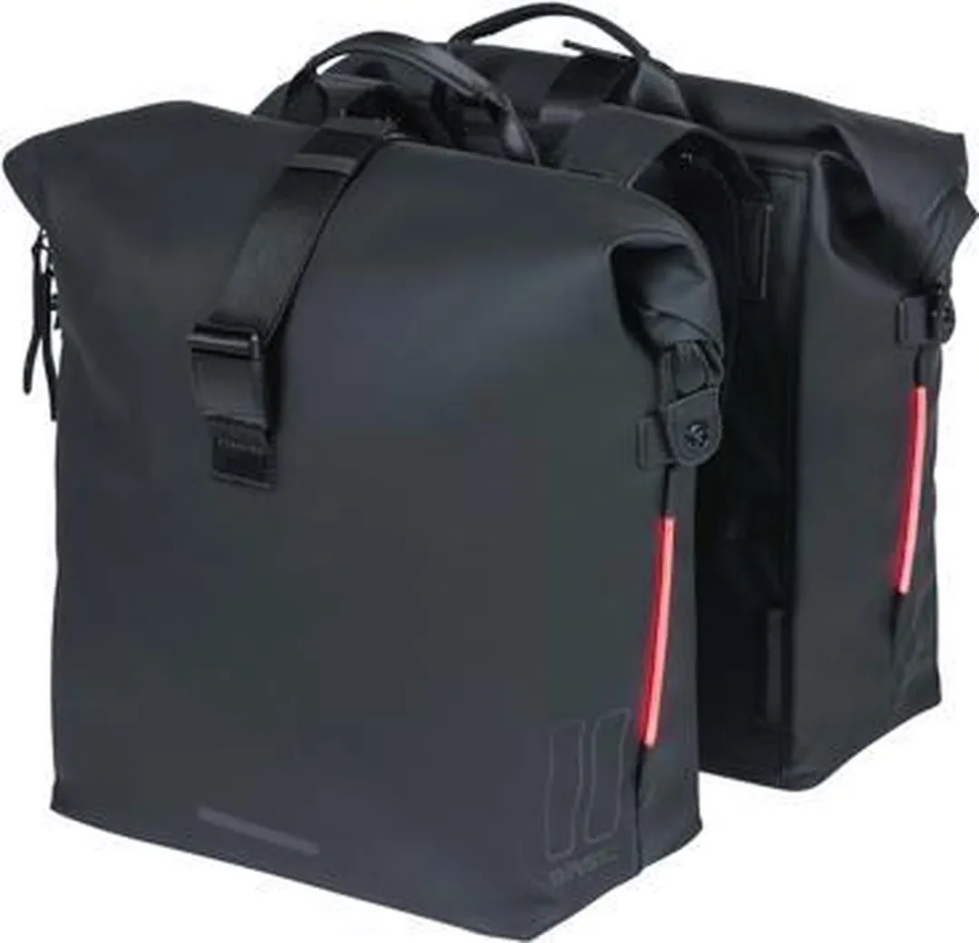 Basil SoHo Dubbele Fietstas Nordlicht - 41L - Zwart