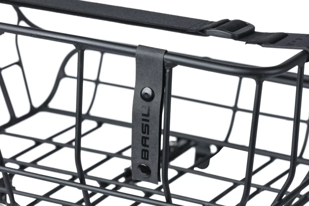 Basil Portland Fietsmand Voorop 25L - Zwart