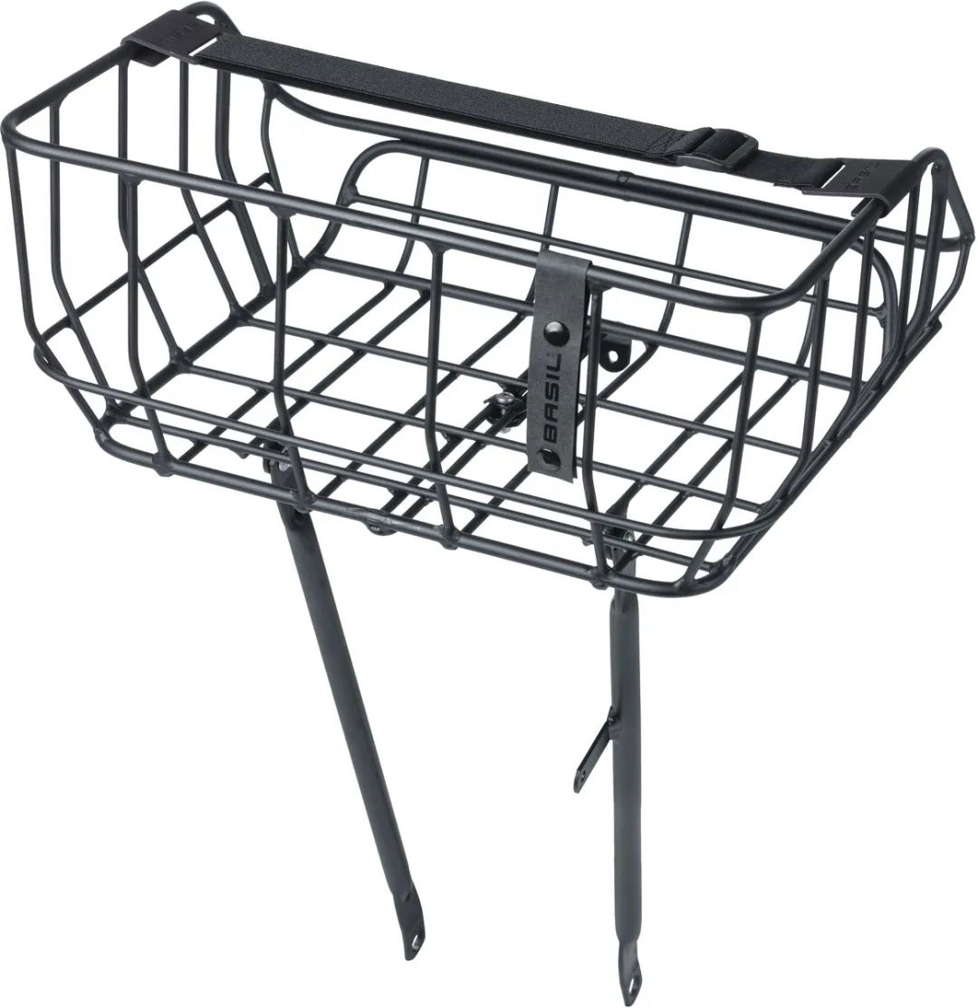 Basil Portland Fietsmand Voorop 25L - Zwart
