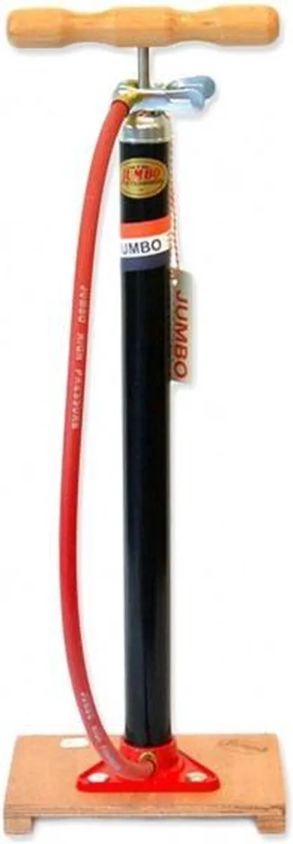 Jumbo Fietspomp 60cm - Houten plank - Zwart