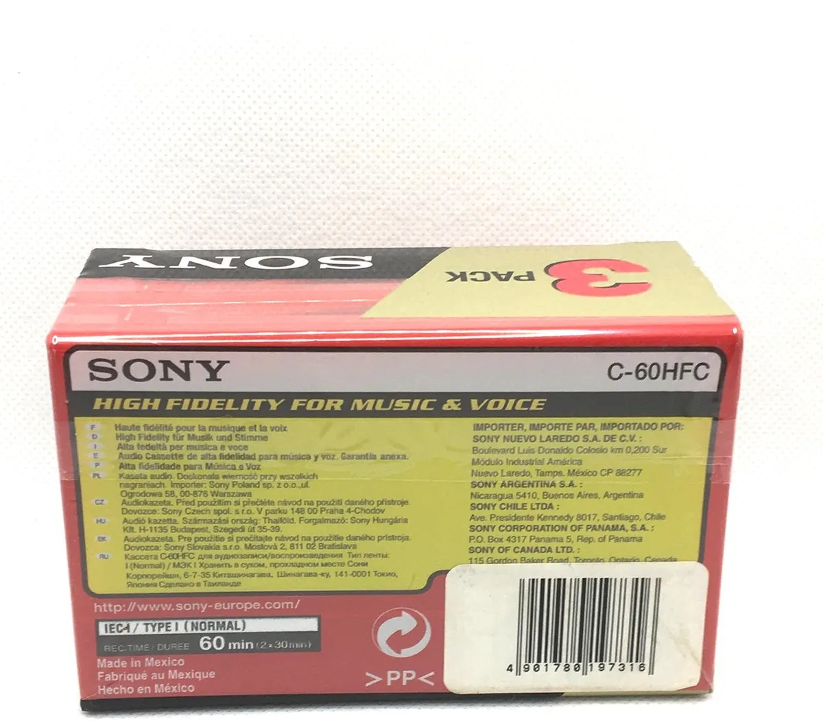 Sony HF 60 Cassettebandjes 3 Stuks - Gold