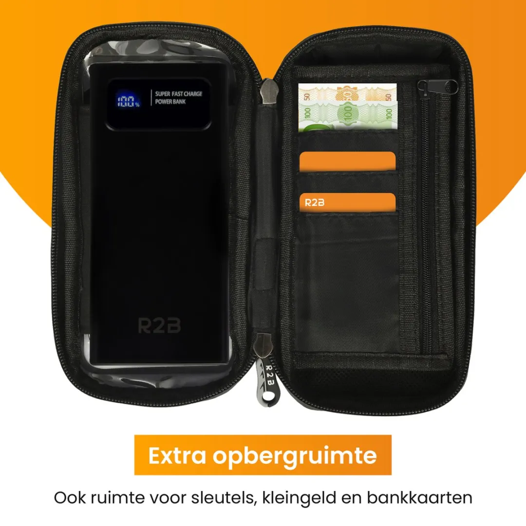 R2B Telefoonhouder Leiden Powerbank 10.000mAh - Universeel