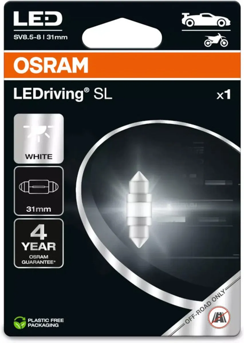 Osram LEDriving SL C5W 31mm Witte Lamp