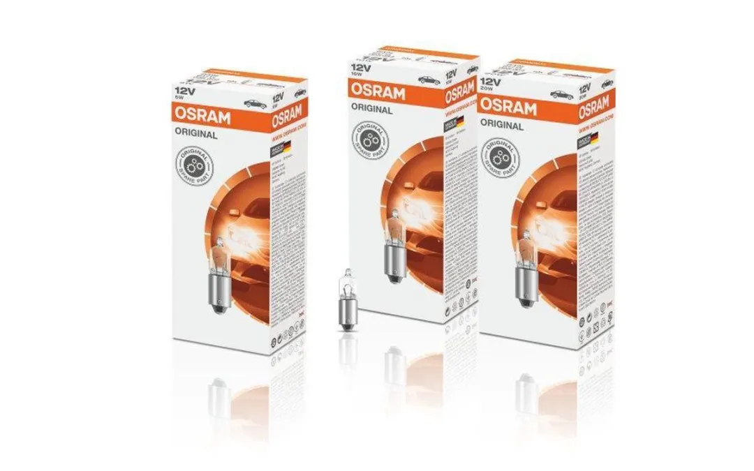 Osram BA9S 12V 20W Gloeilamp - 10 Stuks