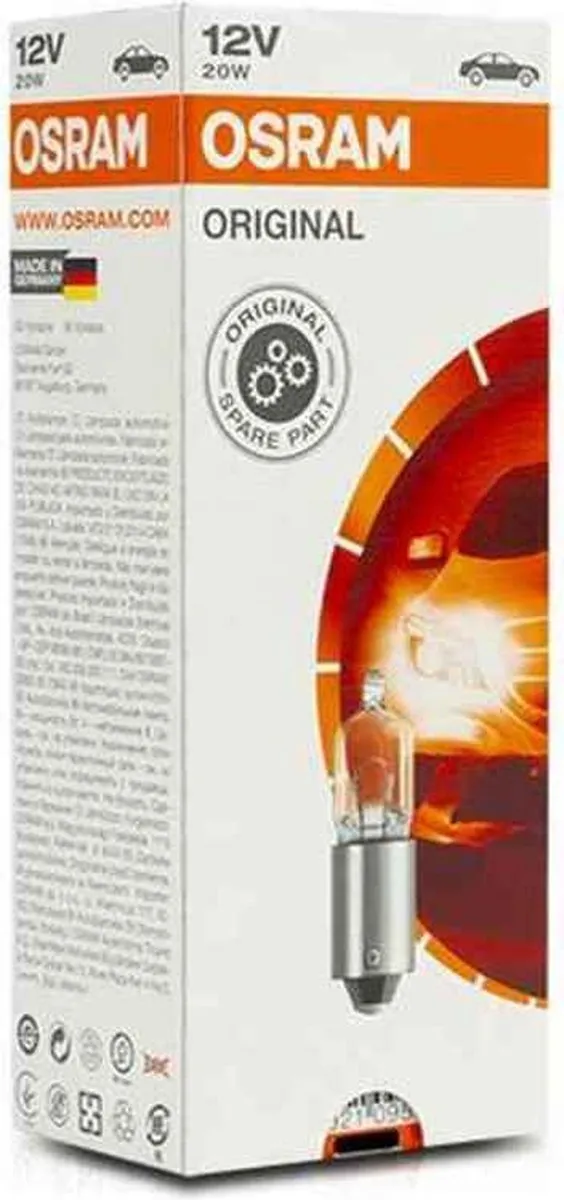 Osram BA9S 12V 20W Gloeilamp