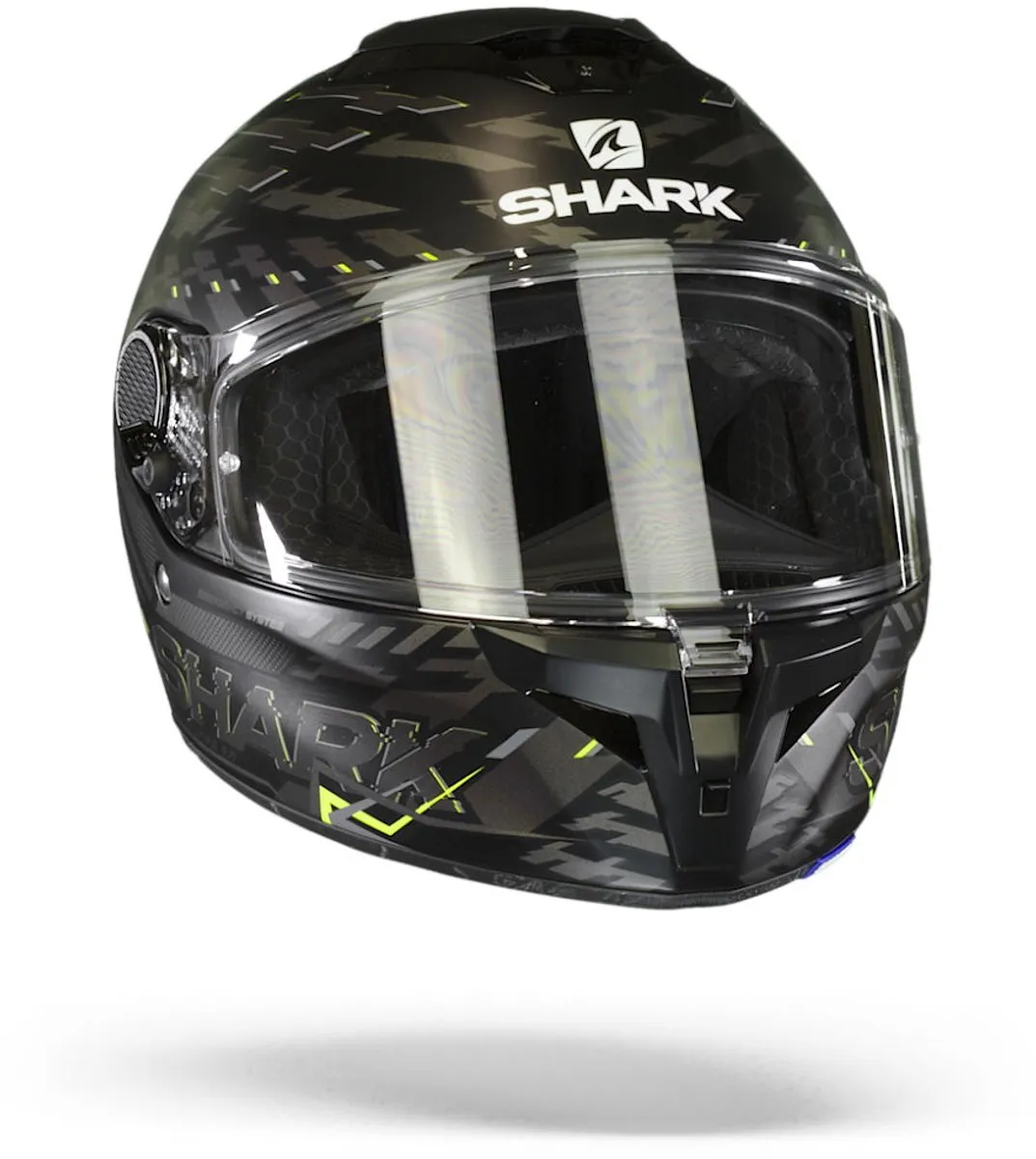 Shark Spartan GT Bcl E-Brake Helm - 2XL - Mat Zwart/Fluor Geel