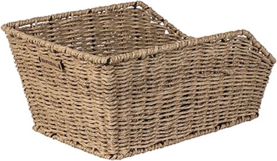 Basil Cento Rattan Look Fietsmand Achterop