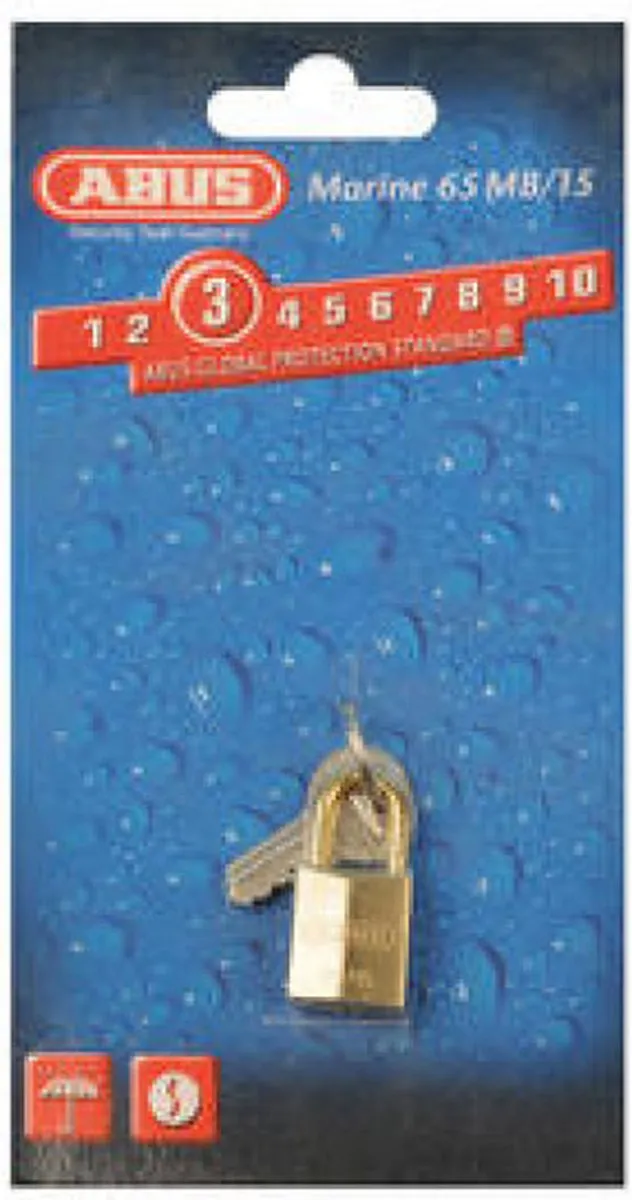 ABUS 65MB/15 Hangslot - Messing