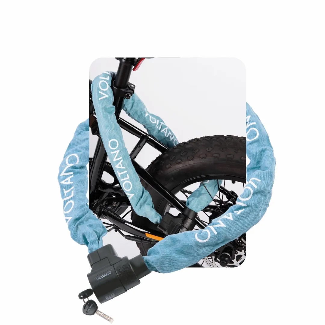 Voltano ART4 Kettingslot Solid Ice Blauw 110cm