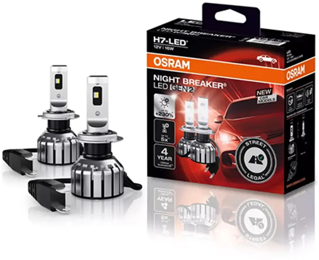 Osram H7 LED Night Breaker Set 64210DWNB - 2 Stuks - Koud Wit - afbeelding 3 van 6
