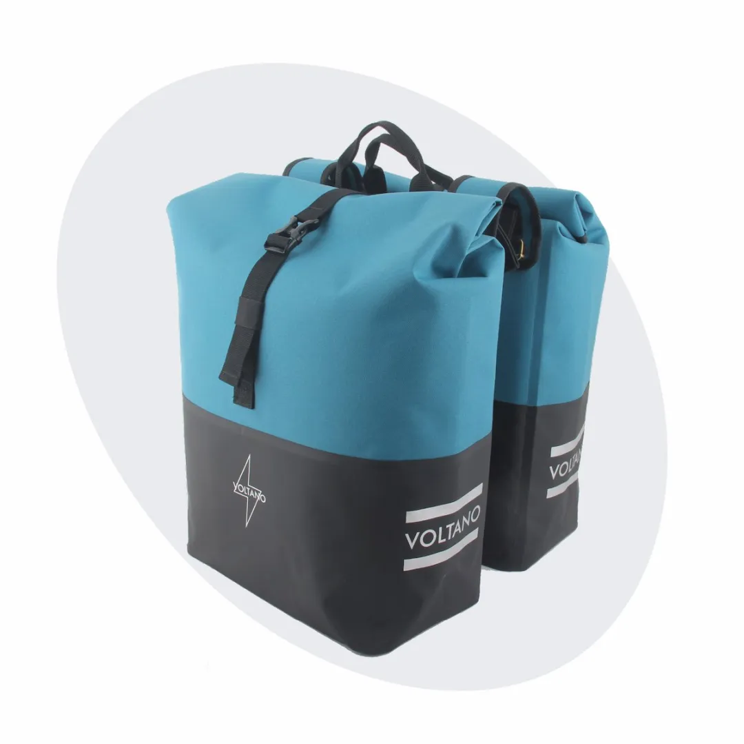 Voltano Dubbele Fietstas Rolltop 50L