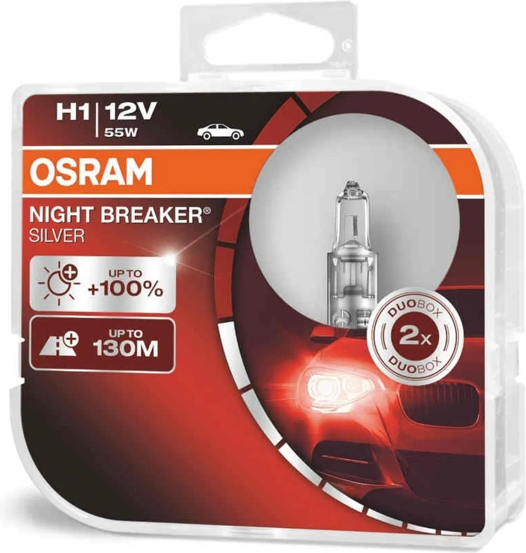 Osram H1 12V 55W Autolamp - Kleurloos