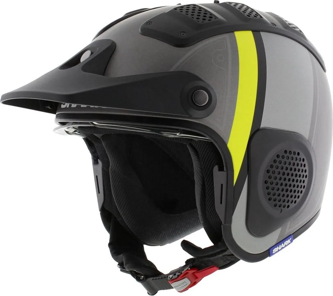 Shark X-Drak Trial Helm Terrence - XS - Mat Antraciet Geel