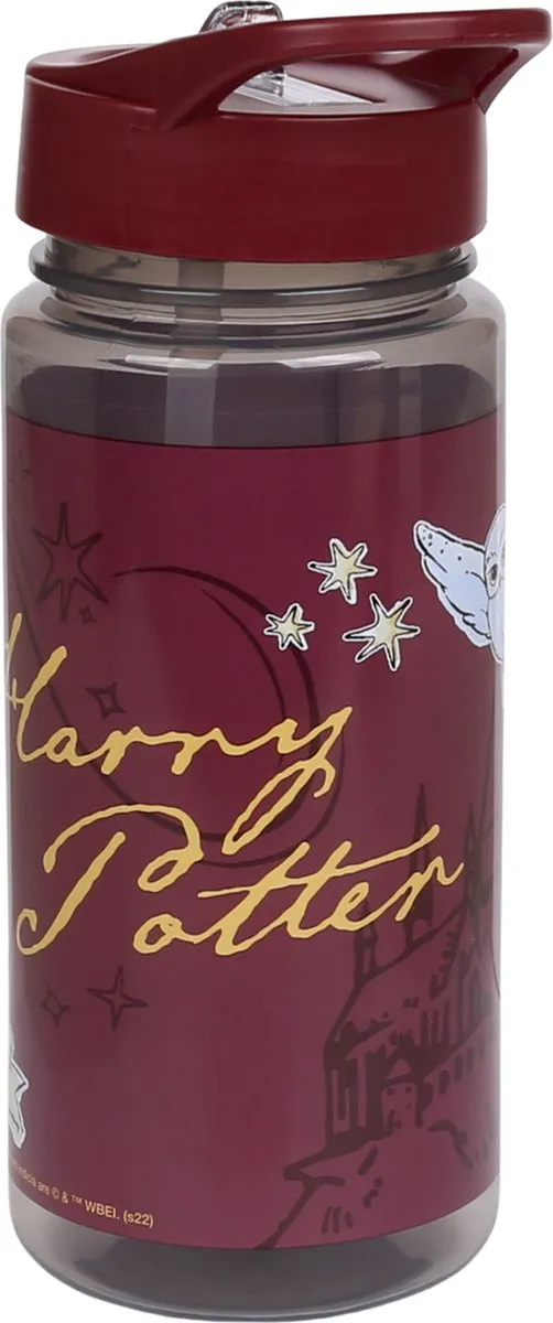 Harry Potter Hedwig Waterfles 500ml - Bordeaux