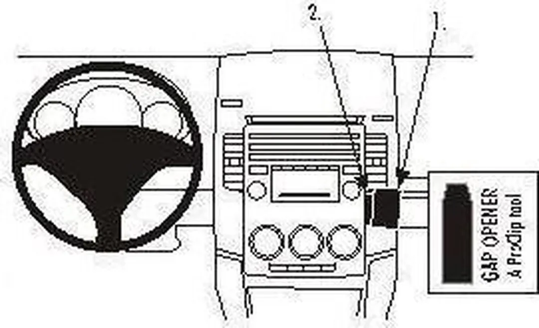 Brodit ProClip Mazda 5 2005-2010 Houder - Zwart - 853939