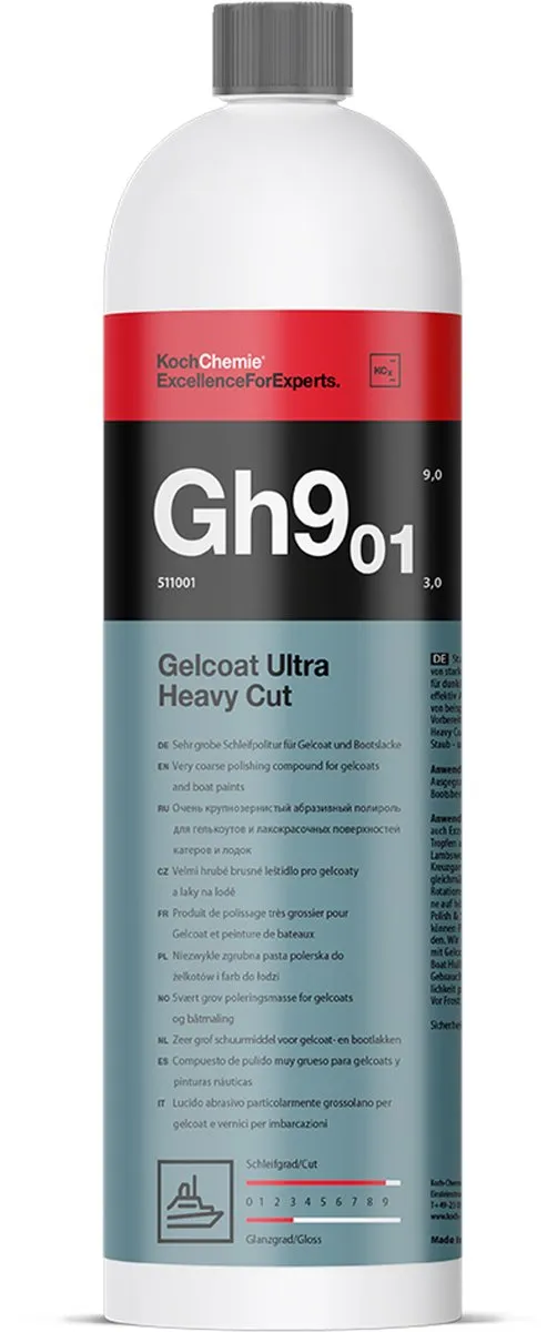 Koch Chemie Gelcoat Ultra Heavy Cut Polijstpasta 1L