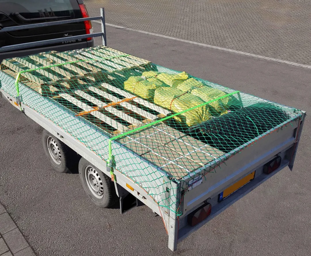 Jumbo Aanhangernet Set 2x3m + 2x500cm Spanbanden 600KG