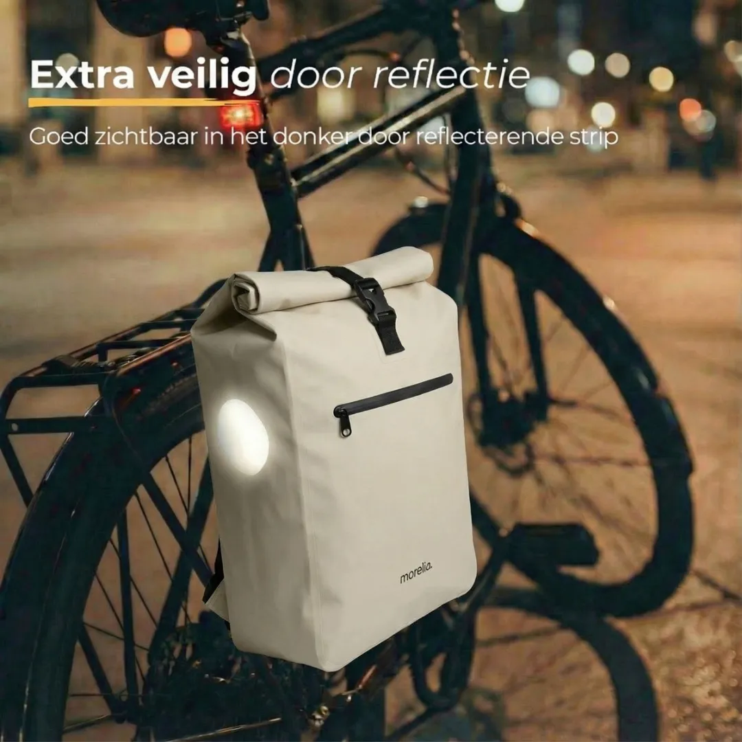 Morelia Enkele Fietstas 28L - Beige - afbeelding 6 van 6