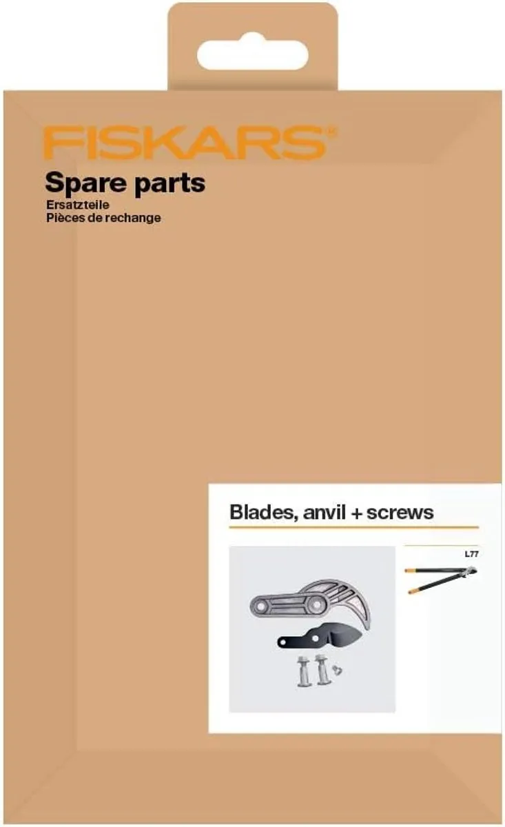 Fiskars PowerGear L77 Vervangmes Aambeeld - Zwart/Grijs