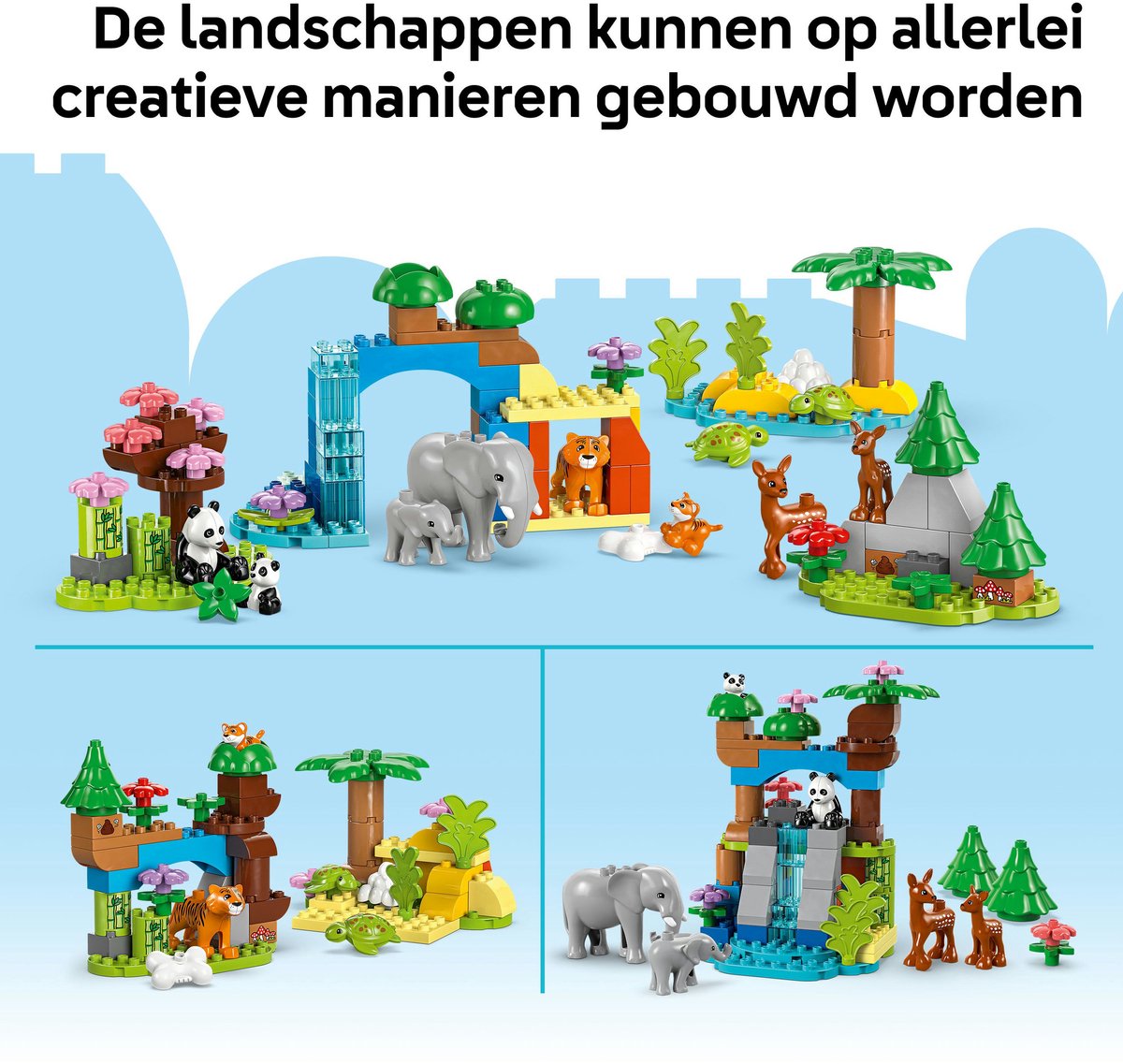 LEGO DUPLO Stad 3-in-1 families van wilde dieren - 10446