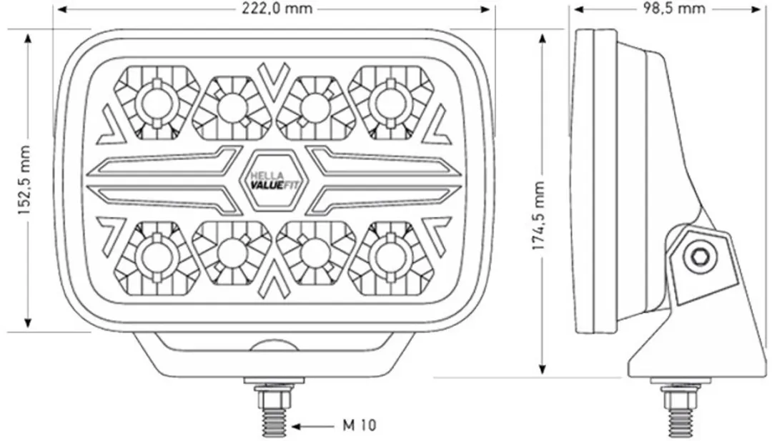 Hella LED Verstraler Blade Ref 25 - Wit/Oranje