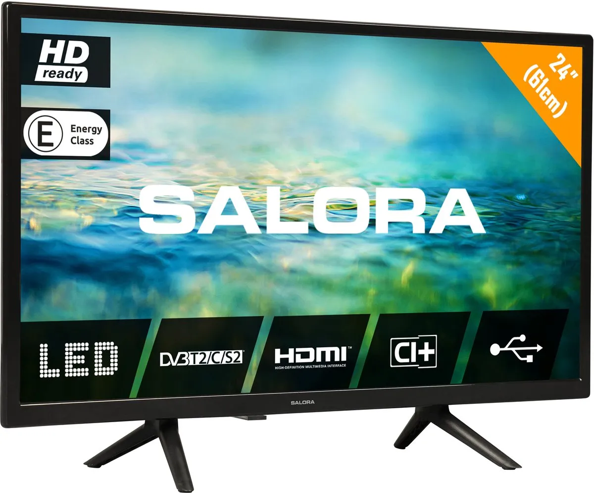 Salora 24LTC2100 LED TV 24 inch - HD ready - Kleurenmix - afbeelding 6 van 6