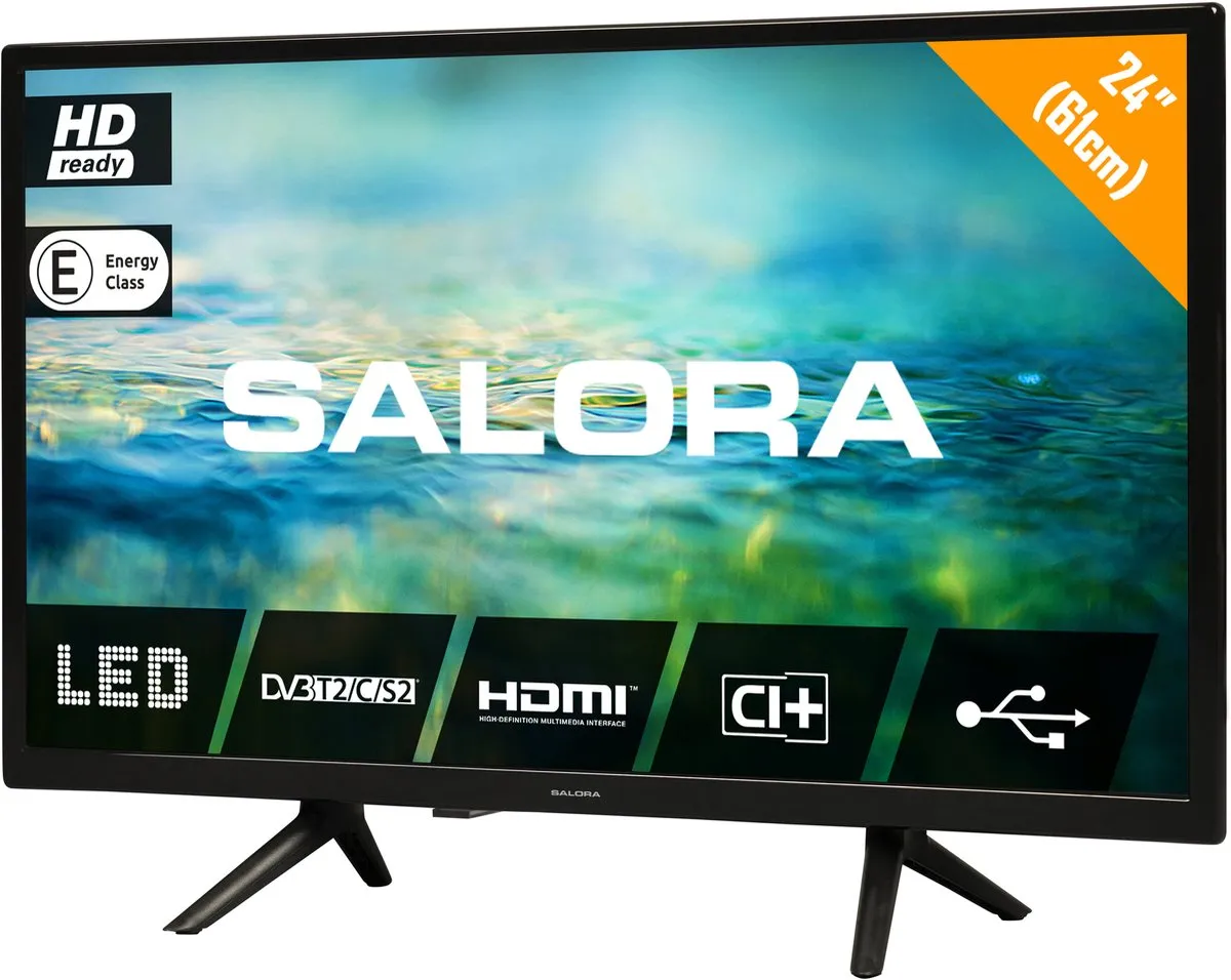 Salora 24LTC2100 LED TV 24 inch - HD ready - Kleurenmix