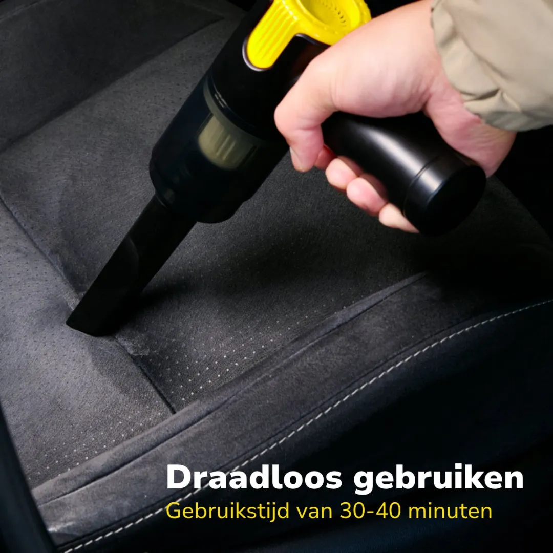 Dunlop Auto Stofzuiger 6 Stuks - Zwart/Geel