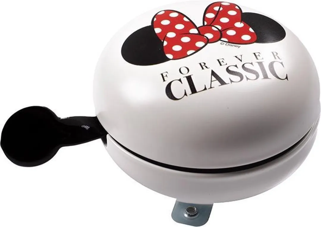 Disney Minnie Mouse Fietsbel 8cm - Wit