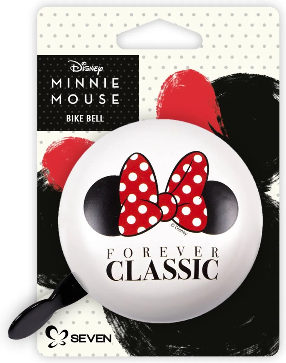 Disney Minnie Mouse Fietsbel 8cm - Wit