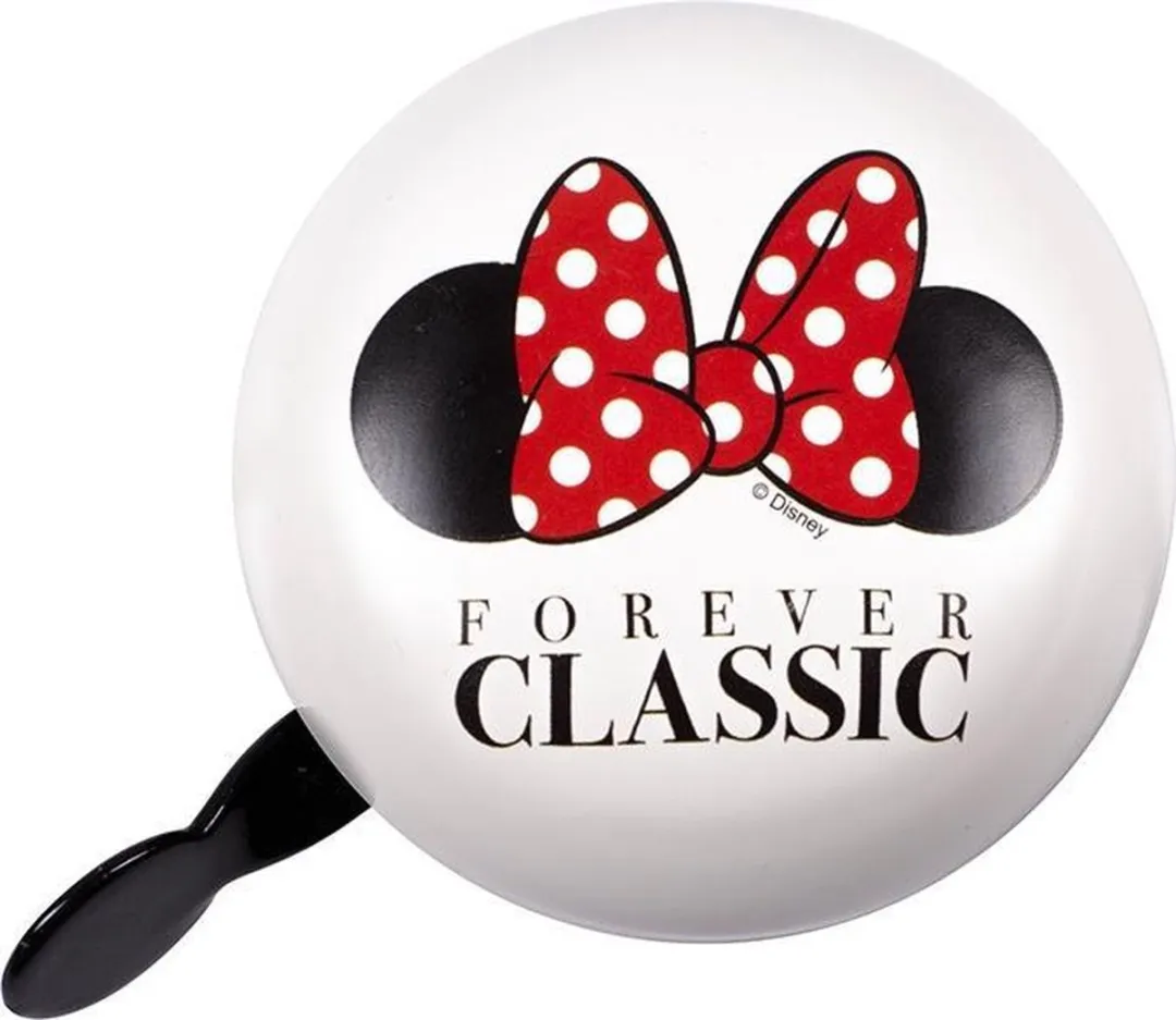 Disney Minnie Mouse Fietsbel 8cm - Wit