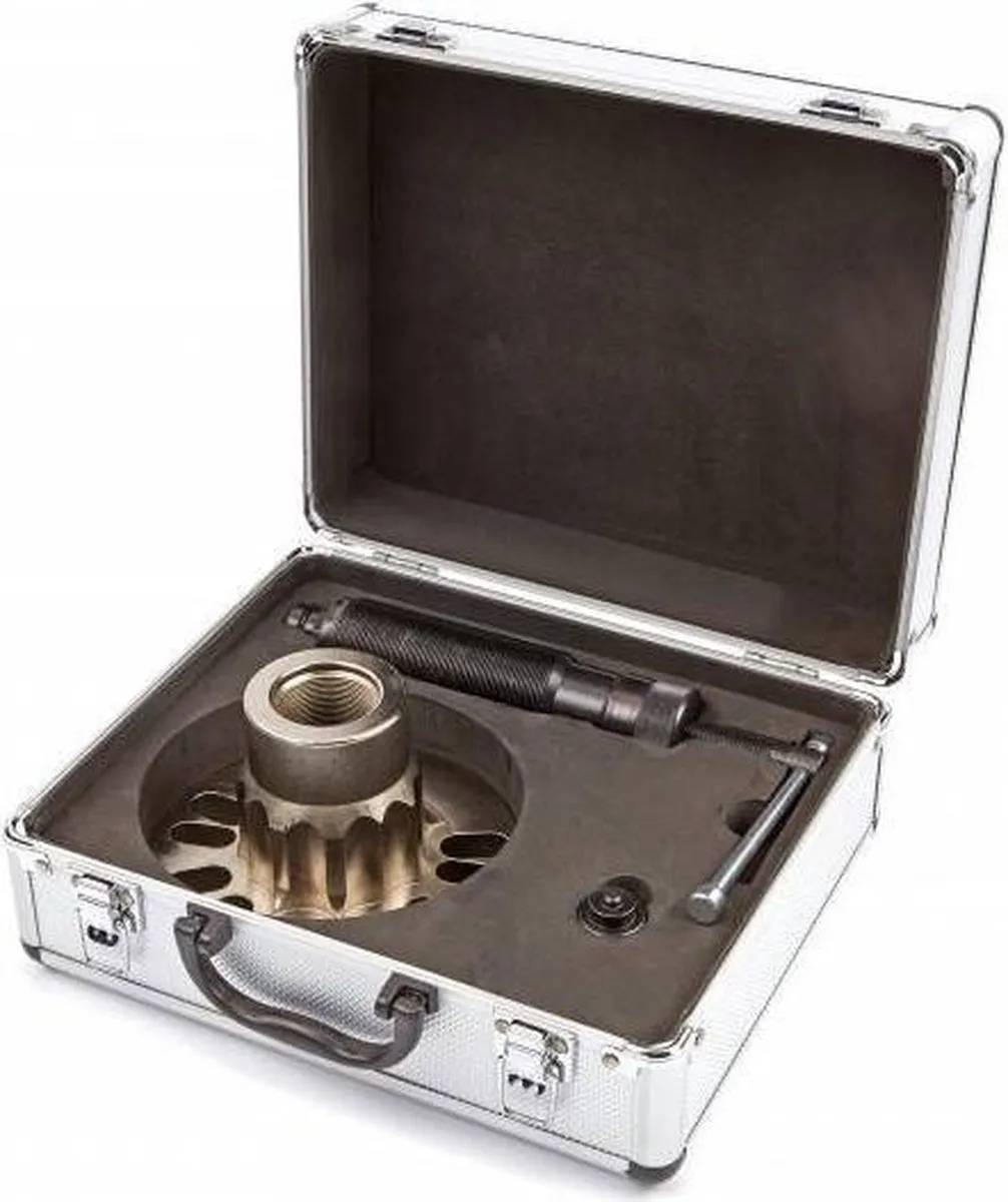 HBM Hydraulische Wielnaaftrekker 10 Ton - Zwart/Zilver