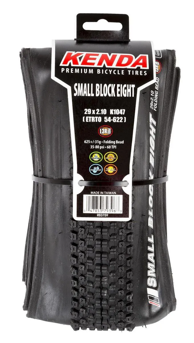Kenda Small Block Eight Vouw 29x2.10 (54-622) - Mountainbikeband - Zwart