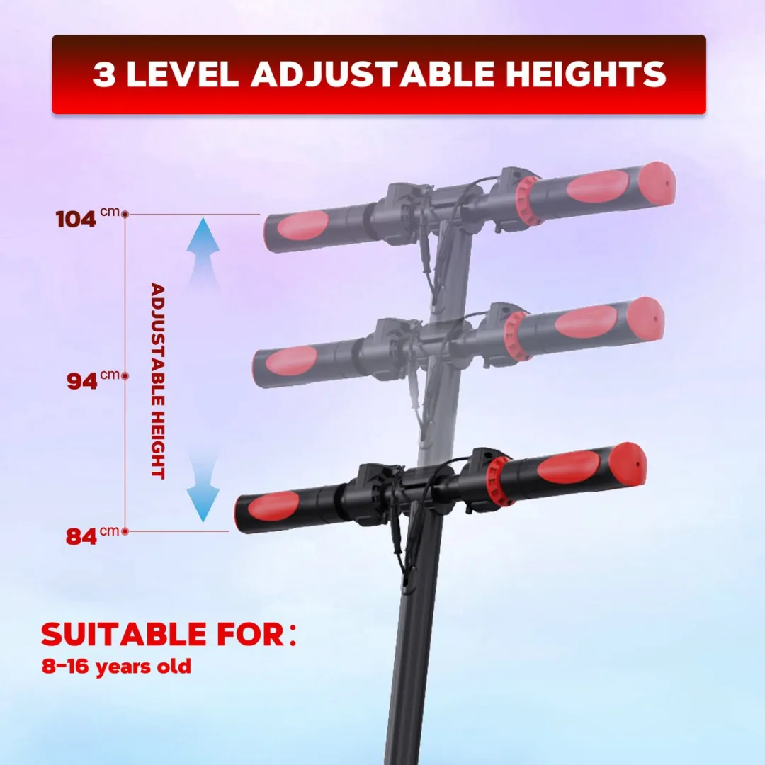 RCB Kinderstep Inklapbaar 250W - 20km/u Rood