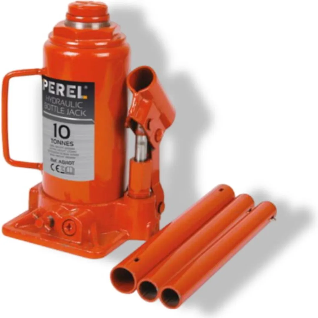 Perel Hydraulische Potkrik 10 Ton - Oranje