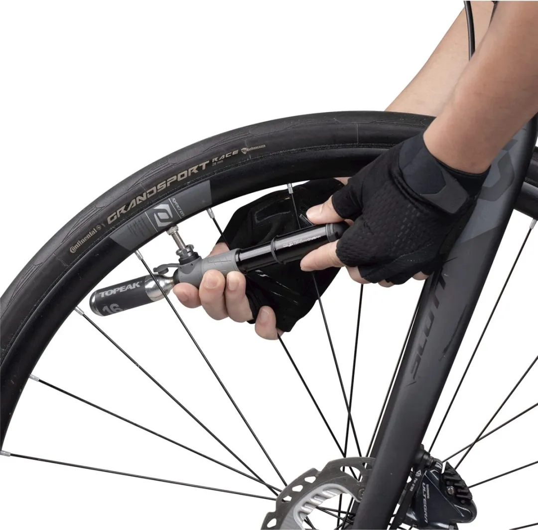 Topeak Hybrid Rocket HP 16g Minipomp - CO2 Zwart